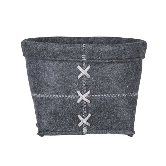 Wenko Aufbewahrungskorb Mara Filz M, Anthrazit 9 Wenko Aufbewahrungskorb Mara Filz M, Anthrazit – Bild 7