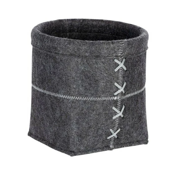 Wenko Aufbewahrungskorb Mara Filz M, Anthrazit 11 Wenko Aufbewahrungskorb Mara Filz M, Anthrazit – Bild 9