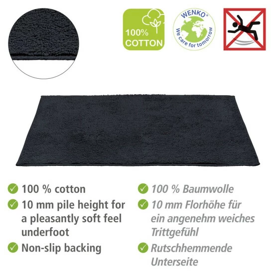 Wenko Badematte Ono Schiefergrau 4 Wenko Badematte Ono Schiefergrau – Bild 2