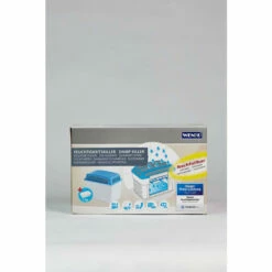 WENKO Luftentfeuchter Feuchtigkeitskiller, Mit 1000 Gr Granulatblock, Raumentfeuchter Fasst Bis Zu 1,4 L Feuchtigkeit, Nachfüllbar, 24 X 16 X 15 Cm, Grau Blau | Inkl. 2er Set Reinigungsschwämme Gratis -Günstiges Wenko Geschäft unnamed file 2998