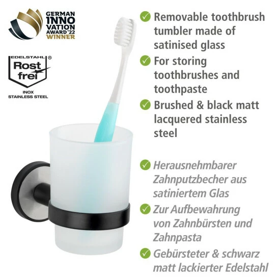 Wenko UV-Loc® Zahnputzbecherhalter Udine 7 Wenko UV-Loc® Zahnputzbecherhalter Udine – Bild 5