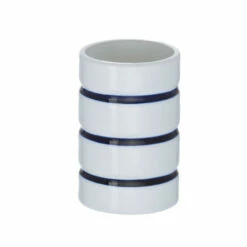 Wenko Zahnputzbecher Marine Weiß