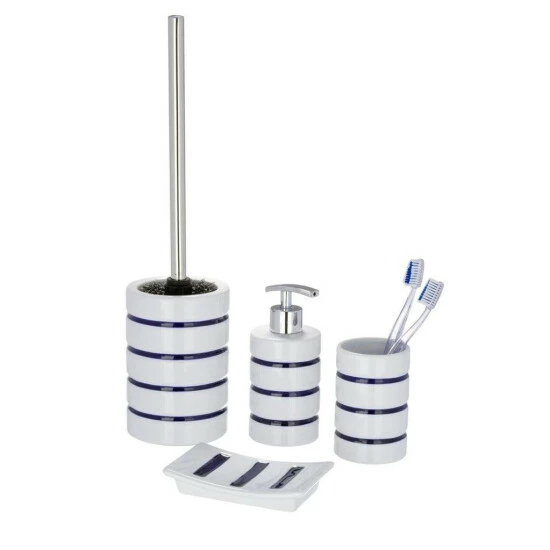 Wenko Zahnputzbecher Marine Weiß 5 Wenko Zahnputzbecher Marine Weiß – Bild 3