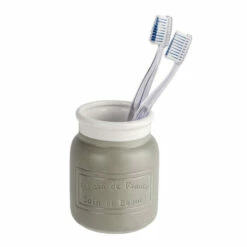 Wenko Zahnputzbecher Maison Grau