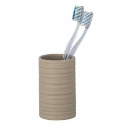 Wenko Zahnputzbecher Mila Sand Keramik