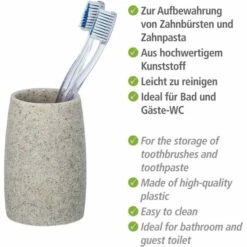 Wenko Zahnputzbecher Goa Hellgrau -Günstiges Wenko Geschäft unnamed file 30134