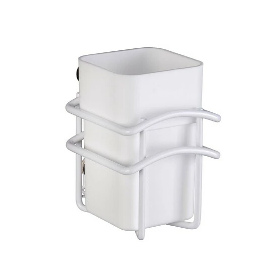 Wenko Zahnputzbecher Classic Plus Weiß 2er Set 4 Wenko Zahnputzbecher Classic Plus Weiß 2er Set – Bild 2