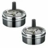 Wenko 2er Set Drehaschenbecher Edelstahl Aschenbecher Windaschenbecher 9 X 5 Cm Drehascher Sturmaschenbecher Wind Ascher -Günstiges Wenko Geschäft unnamed file 3019