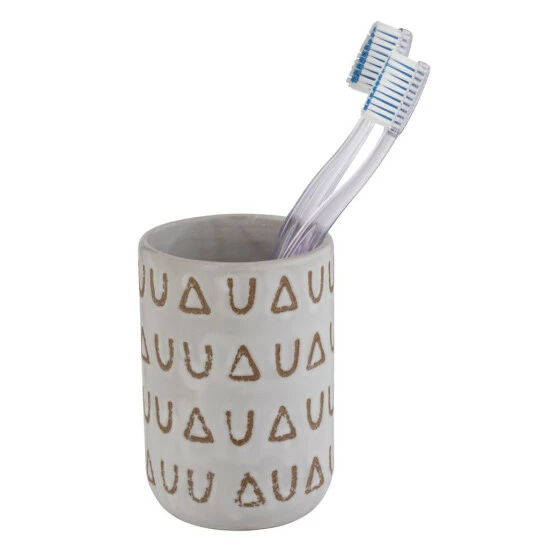 Wenko Zahnputzbecher Avila Creme 3 Wenko Zahnputzbecher Avila Creme