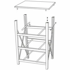 Regal Mit 3 Schubladen, 60 X 32 X 41 Cm, Klappbar, WENKO -Günstiges Wenko Geschäft unnamed file 30324