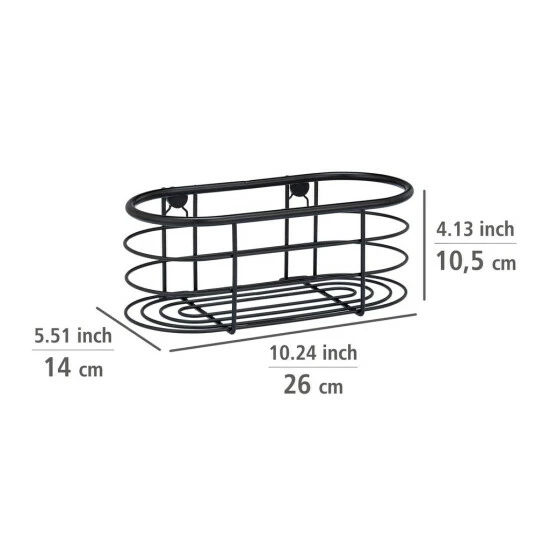 Wenko Edelstahl Wandablage Trestina Schwarz 9 Wenko Edelstahl Wandablage Trestina Schwarz – Bild 7