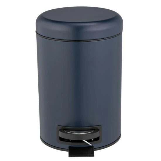 Wenko Kosmetik Treteimer Leman Dunkelblau 3 L 6 Wenko Kosmetik Treteimer Leman Dunkelblau 3 L – Bild 4