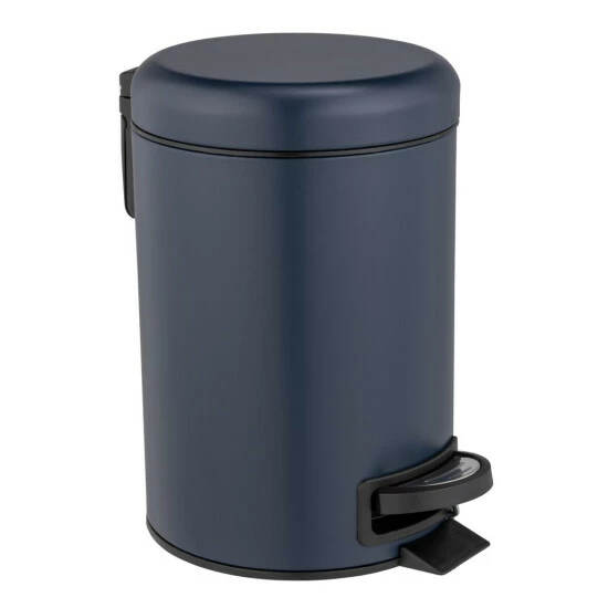 Wenko Kosmetik Treteimer Leman Dunkelblau 3 L 7 Wenko Kosmetik Treteimer Leman Dunkelblau 3 L – Bild 5