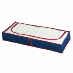 Wenko Unterbettkommode Blau-Rot 4er Set