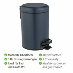 Wenko Kosmetik Treteimer Leman Dunkelblau 3 L 18 Wenko Kosmetik Treteimer Leman Dunkelblau 3 L -Günstiges Wenko Geschäft unnamed file 30450