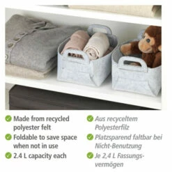 Wenko Filzkorb Nina S Hellgrau 18 Wenko Filzkorb Nina S Hellgrau -Günstiges Wenko Geschäft unnamed file 30504