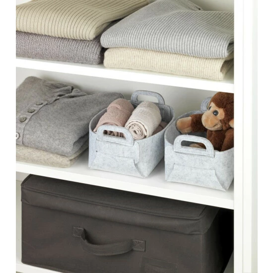 Wenko Filzkorb Nina S Hellgrau 9 Wenko Filzkorb Nina S Hellgrau – Bild 7