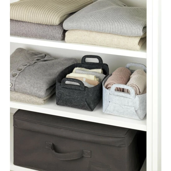 Wenko Filzkorb Nina S Hellgrau 13 Wenko Filzkorb Nina S Hellgrau – Bild 11