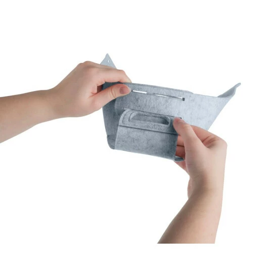 Wenko Filzkorb Nina S Hellgrau 16 Wenko Filzkorb Nina S Hellgrau – Bild 14