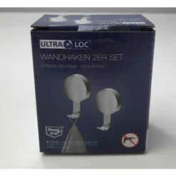 Wenko Ultra Loc Wandhaken, 2er-Set , Silber Oder Schwarz