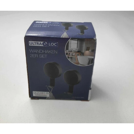 Wenko Ultra Loc Wandhaken, 2er-Set , Silber Oder Schwarz 8 Wenko Ultra Loc Wandhaken, 2er-Set , Silber Oder Schwarz – Bild 6
