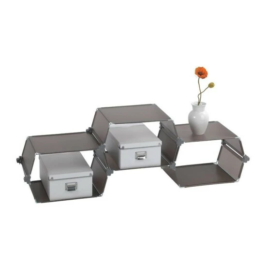 Haushaltsregal Steckregalsystem Honey 3er Set Von WENKO 3 Haushaltsregal Steckregalsystem Honey 3er Set Von WENKO