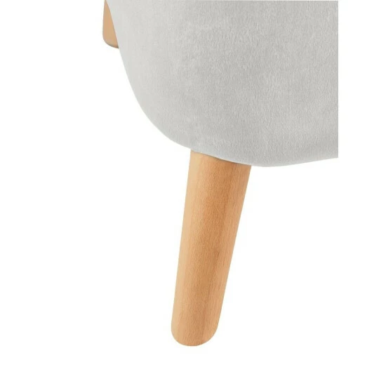 Sitzhocker EMMA, Velours, Mit Stauraum, 42,5 Cm, WENKO, Farbe:Grau 7 Sitzhocker EMMA, Velours, Mit Stauraum, 42,5 Cm, WENKO, Farbe:Grau – Bild 5