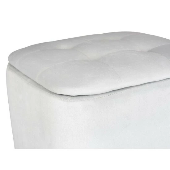 Sitzhocker EMMA, Velours, Mit Stauraum, 42,5 Cm, WENKO, Farbe:Grau 8 Sitzhocker EMMA, Velours, Mit Stauraum, 42,5 Cm, WENKO, Farbe:Grau – Bild 6