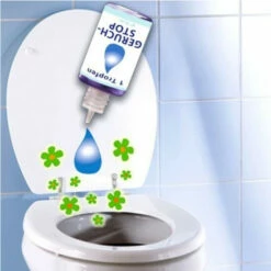 WENKO 8236100 1-Tropfen Geruch-Stopp - Minze-Duft, Ausreichend Für 400 Anwendungen, Fassungsvermögen 0.018 L, Chemie, 2.5 X 7 X 2.5 Cm