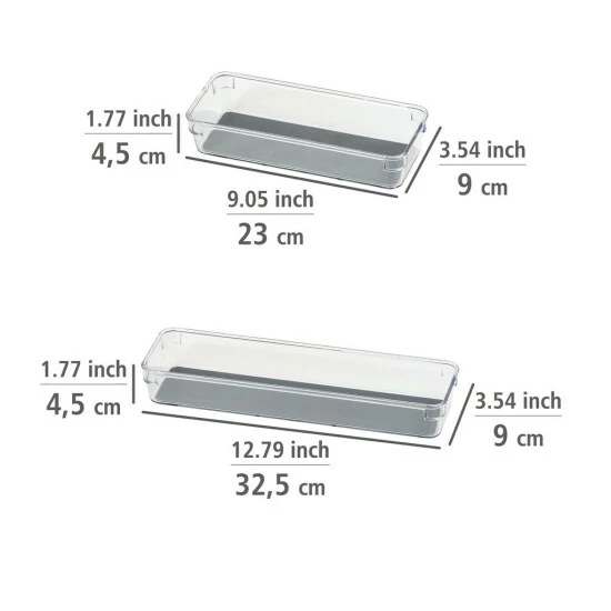Wenko Schubladeneinsätze Cube & Long, 5-tlg. 6 Wenko Schubladeneinsätze Cube & Long, 5-tlg. – Bild 4