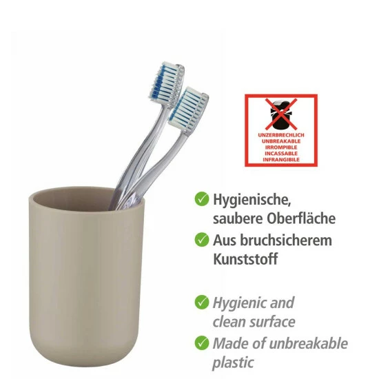 Wenko Bad-Accessoire Set Brasil Taupe, 4-teilig 7 Wenko Bad-Accessoire Set Brasil Taupe, 4-teilig – Bild 5