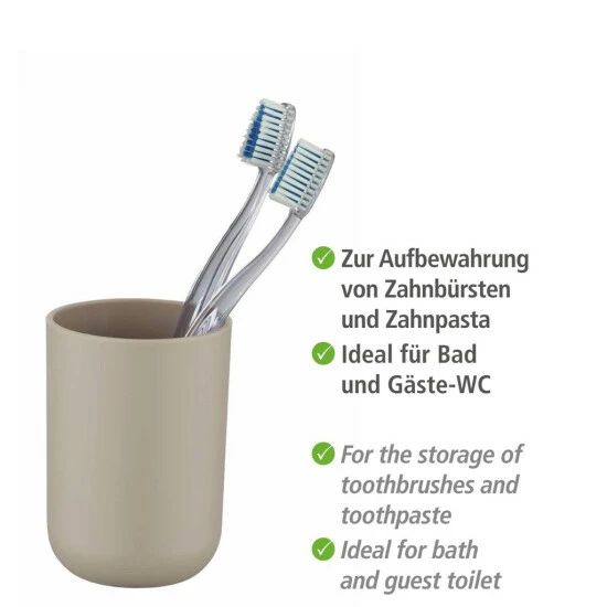 Wenko Bad-Accessoire Set Brasil Taupe, 4-teilig 8 Wenko Bad-Accessoire Set Brasil Taupe, 4-teilig – Bild 6