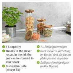 Wenko Aufbewahrungsdose Vido 1 Liter -Günstiges Wenko Geschäft unnamed file 30862