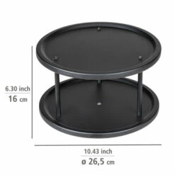 Wenko Schrankrondell Duo Schwarz -Günstiges Wenko Geschäft unnamed file 30880