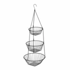 WENKO Küchenampel Trio - 3 Ablagekörbe, Hängend, Verchromtes Metall -Günstiges Wenko Geschäft unnamed file 30892