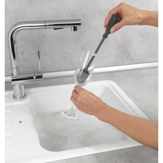 Wenko Silikon Spülbürste Sia Grau 6 Wenko Silikon Spülbürste Sia Grau – Bild 4