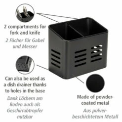 Wenko Besteckkorb Baco Schwarz -Günstiges Wenko Geschäft unnamed file 31075