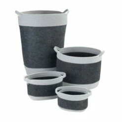 Wenko Filz Wäschesammler Bea Dunkelgrau -Günstiges Wenko Geschäft unnamed file 31085