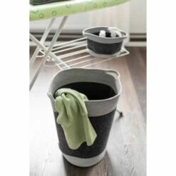 Wenko Filz Wäschesammler Bea Dunkelgrau -Günstiges Wenko Geschäft unnamed file 31091