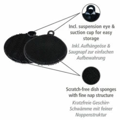 Wenko Silikon Spülschwamm Soft Schwarz 2er Set -Günstiges Wenko Geschäft unnamed file 31115