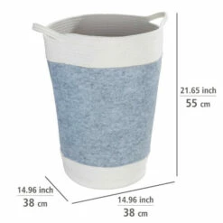 Wenko Filz Wäschesammler Bea Hellgrau -Günstiges Wenko Geschäft unnamed file 31157