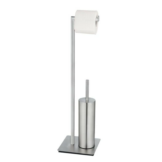 Wenko Stand WC-Garnitur Recco Edelstahl Satiniert 8 Wenko Stand WC-Garnitur Recco Edelstahl Satiniert – Bild 6