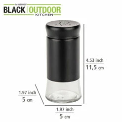 Wenko Glas-Gewürzstreuer Boga Schwarz -Günstiges Wenko Geschäft unnamed file 31346