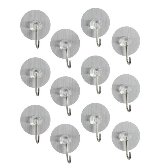 Wenko Static-Loc® Nickelhaken Osimo 12er Set 3 Wenko Static-Loc® Nickelhaken Osimo 12er Set