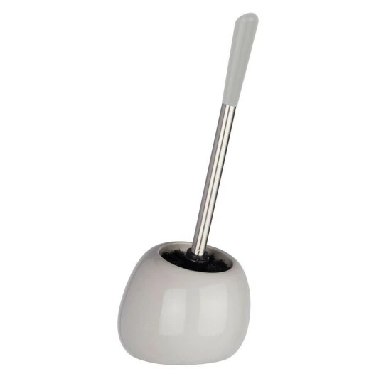 Wenko WC-Garnitur Polaris Pastel Grey & Reinigungsschwamm, 2er Set 4 Wenko WC-Garnitur Polaris Pastel Grey & Reinigungsschwamm, 2er Set – Bild 2