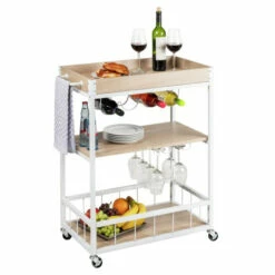 Wenko Küchenwagen Rustico Sonoma /Weiß