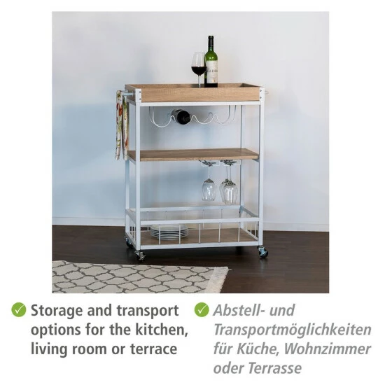 Wenko Küchenwagen Rustico Sonoma /Weiß 12 Wenko Küchenwagen Rustico Sonoma /Weiß – Bild 10