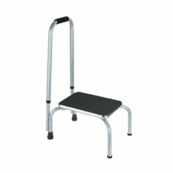 Wenko Sicherheitstritt SECURA 2-in-1 – Gleichgewichtshilfe Im Gesamten Haushalt – Mit Und Ohne Griff Nutzbar – Rutschfest – Höhenverstellbar – Belastbar Bis 150 Kg