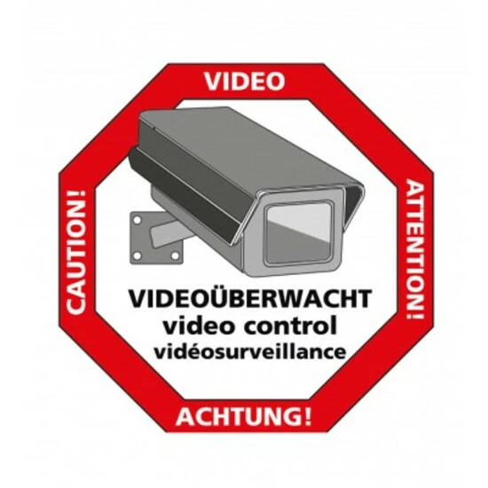 Wenko Sticker „Vorsicht Video“ 3 Wenko Sticker „Vorsicht Video“