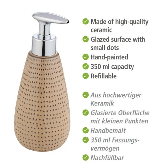 Wenko Seifenspender Bellante Sand 6 Wenko Seifenspender Bellante Sand – Bild 4